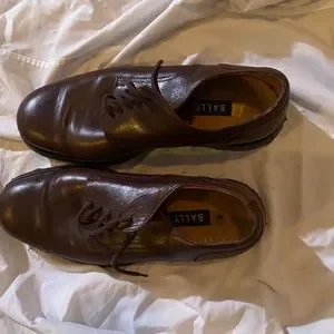 Bally | Shoes | Bally Men Brown Leather Lace Up Shoes Size  display picture 3